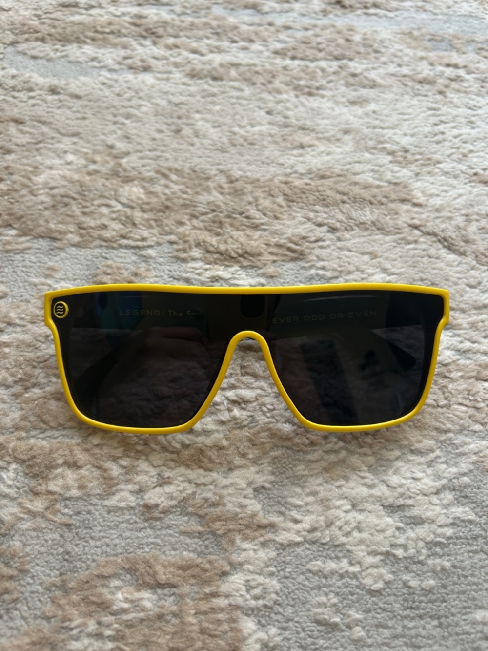 Neven Men’s Yellow and Black Shield Sunglasses